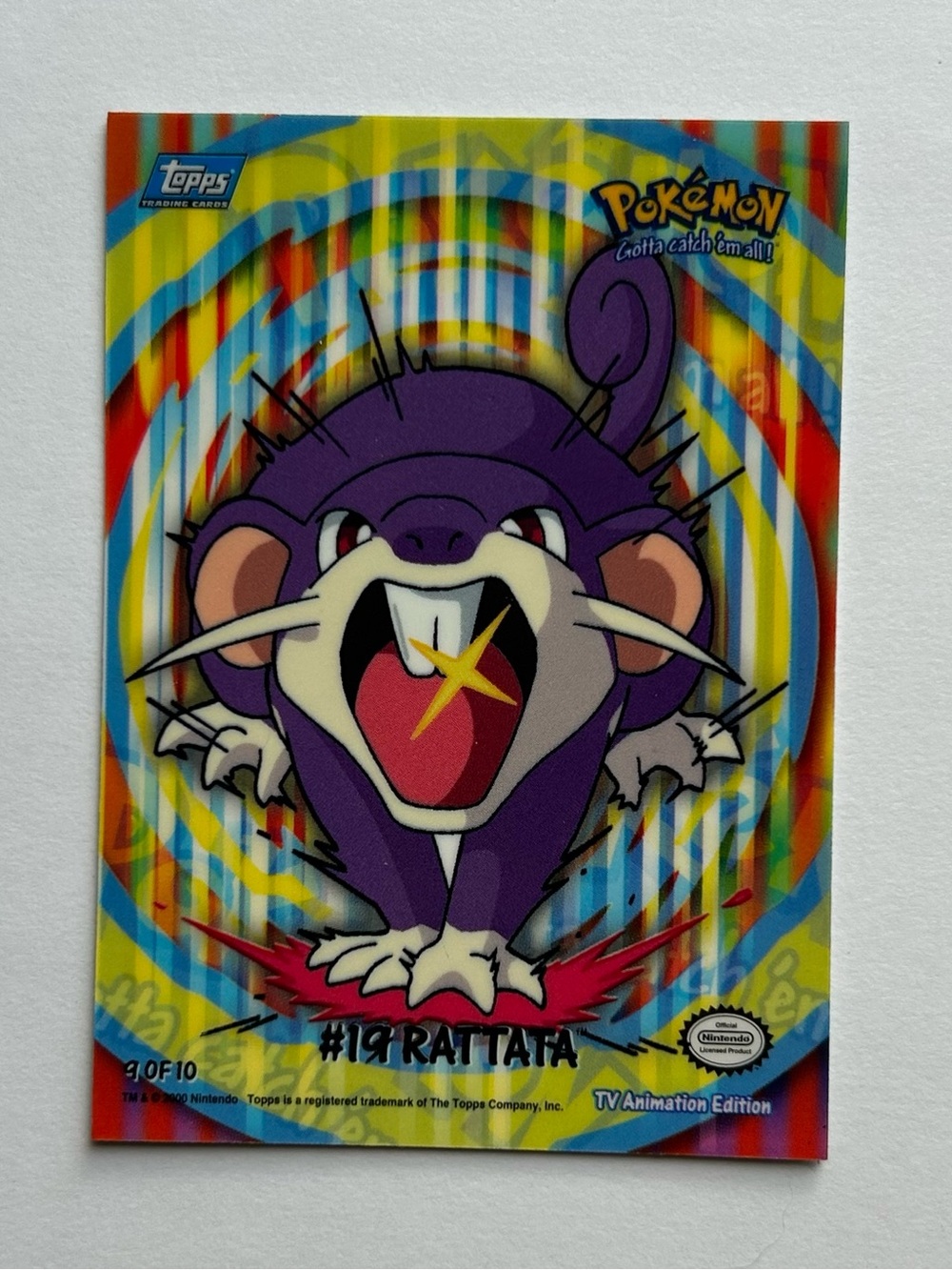 Topps Pokémon Stick-on #19 Ratata